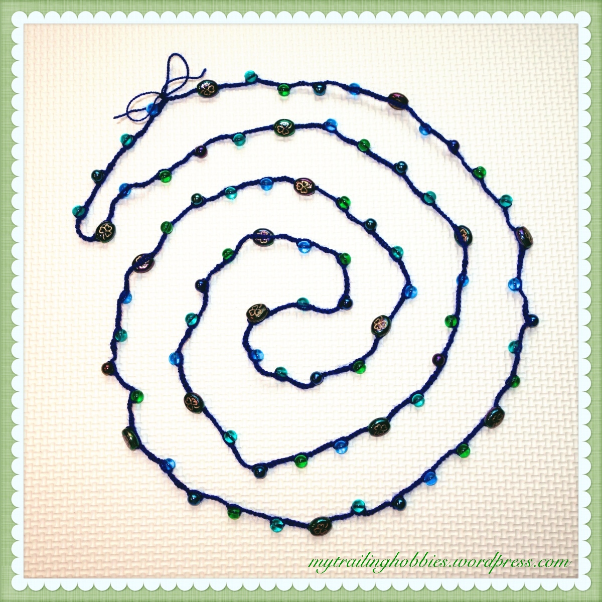 Crochet-Necklace-Shamrock