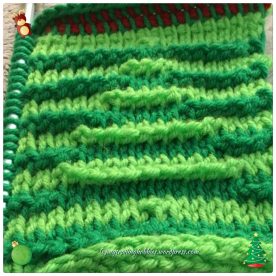 Crochet 3D Cristmas Tree Washcloth