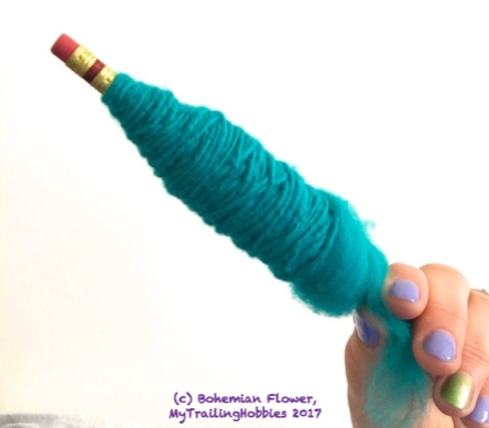 Spinning Yarn on a Pencil 7